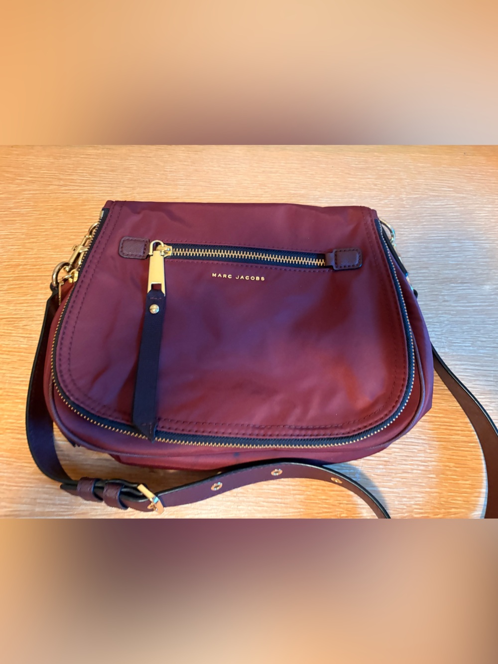 Marc Jacobs Burgundy Saddle bag Purse 
Excellent condition